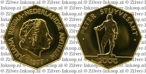 Gouden 200 Gulden Nederlandse Antillen